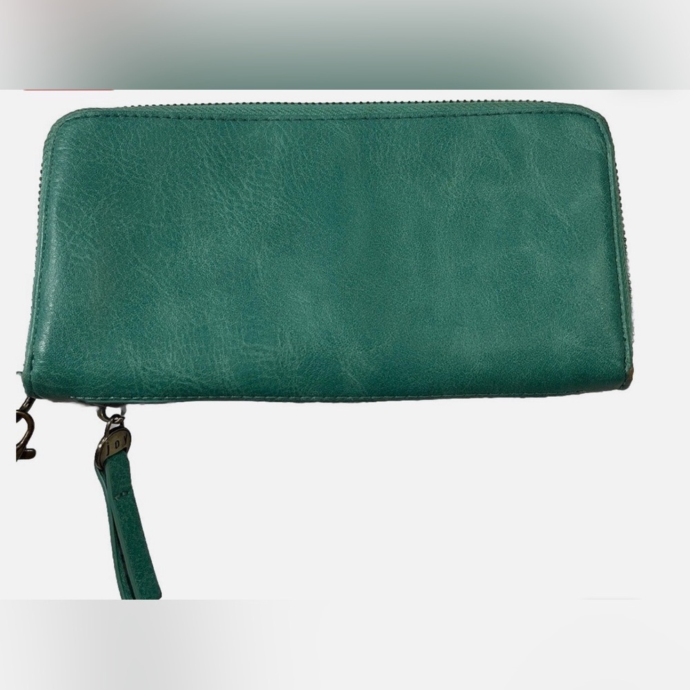 Joy Susan Women Zip Around Wallet/Wristlet Teal